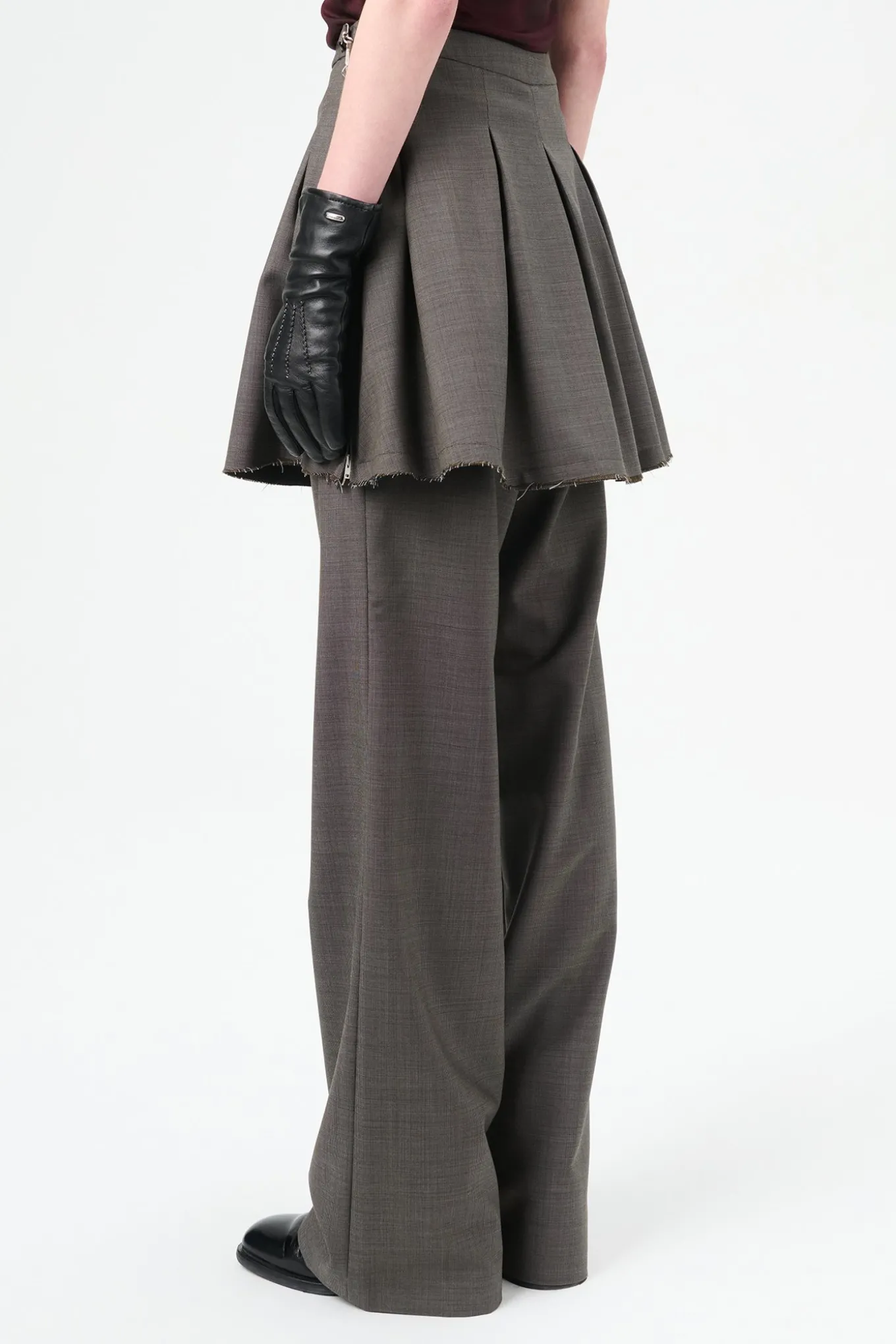 Grey Atom Check Wool