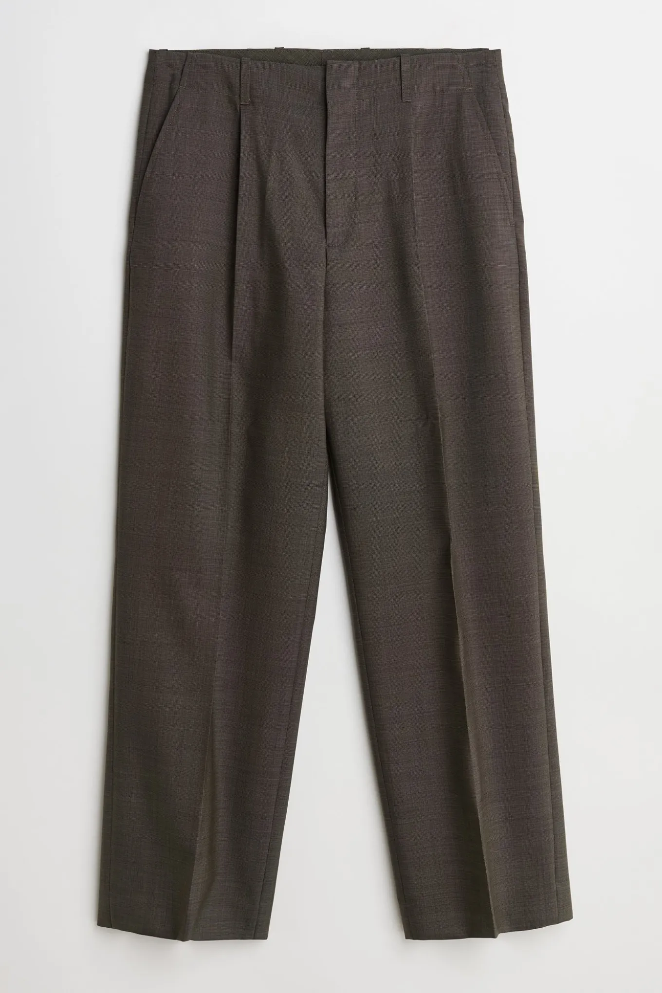 Grey Atom Check Wool