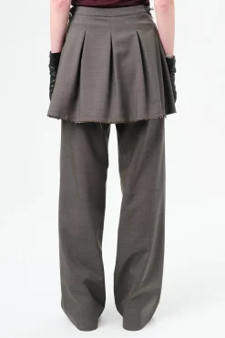 Grey Atom Check Wool