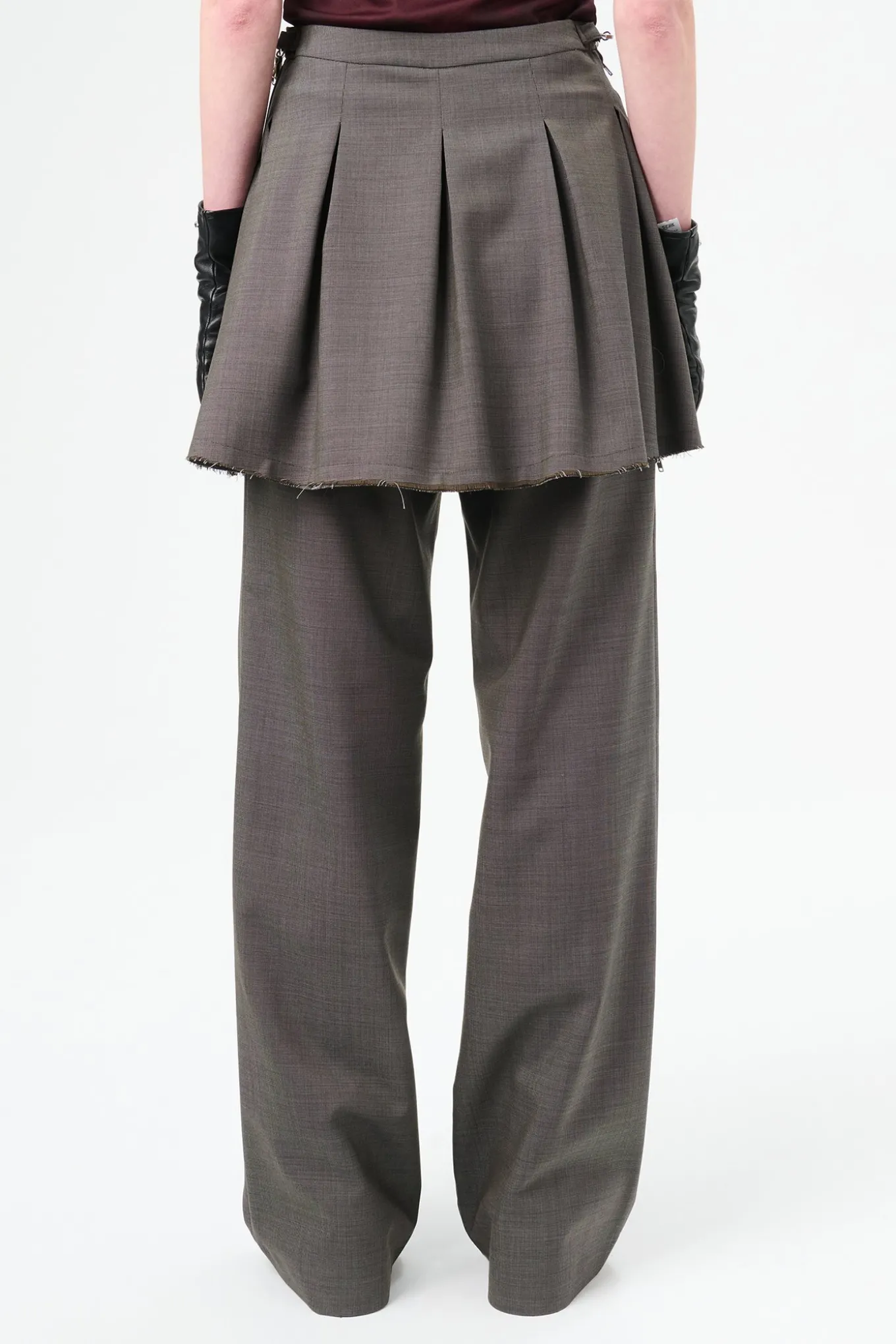 Grey Atom Check Wool