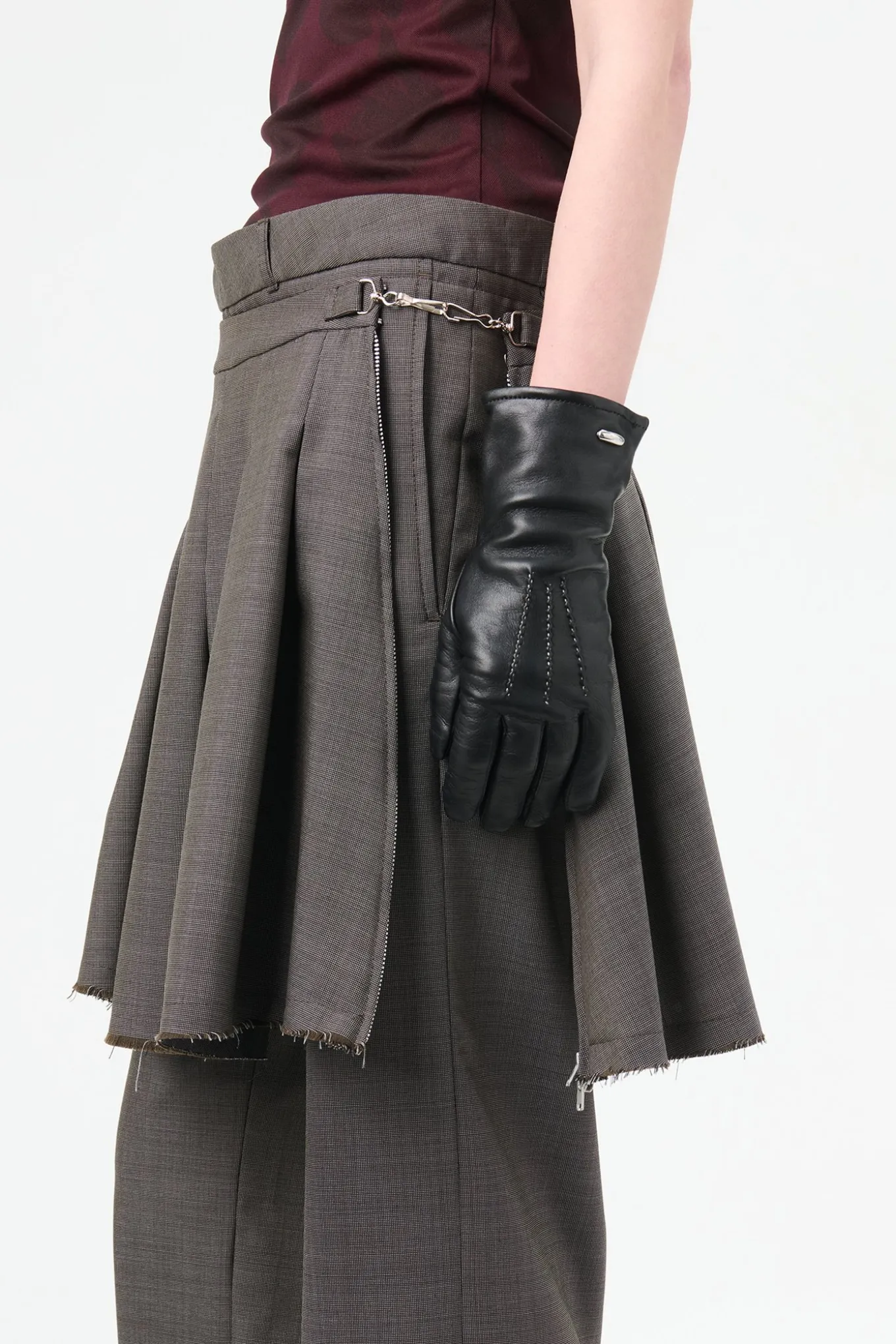 Grey Atom Check Wool