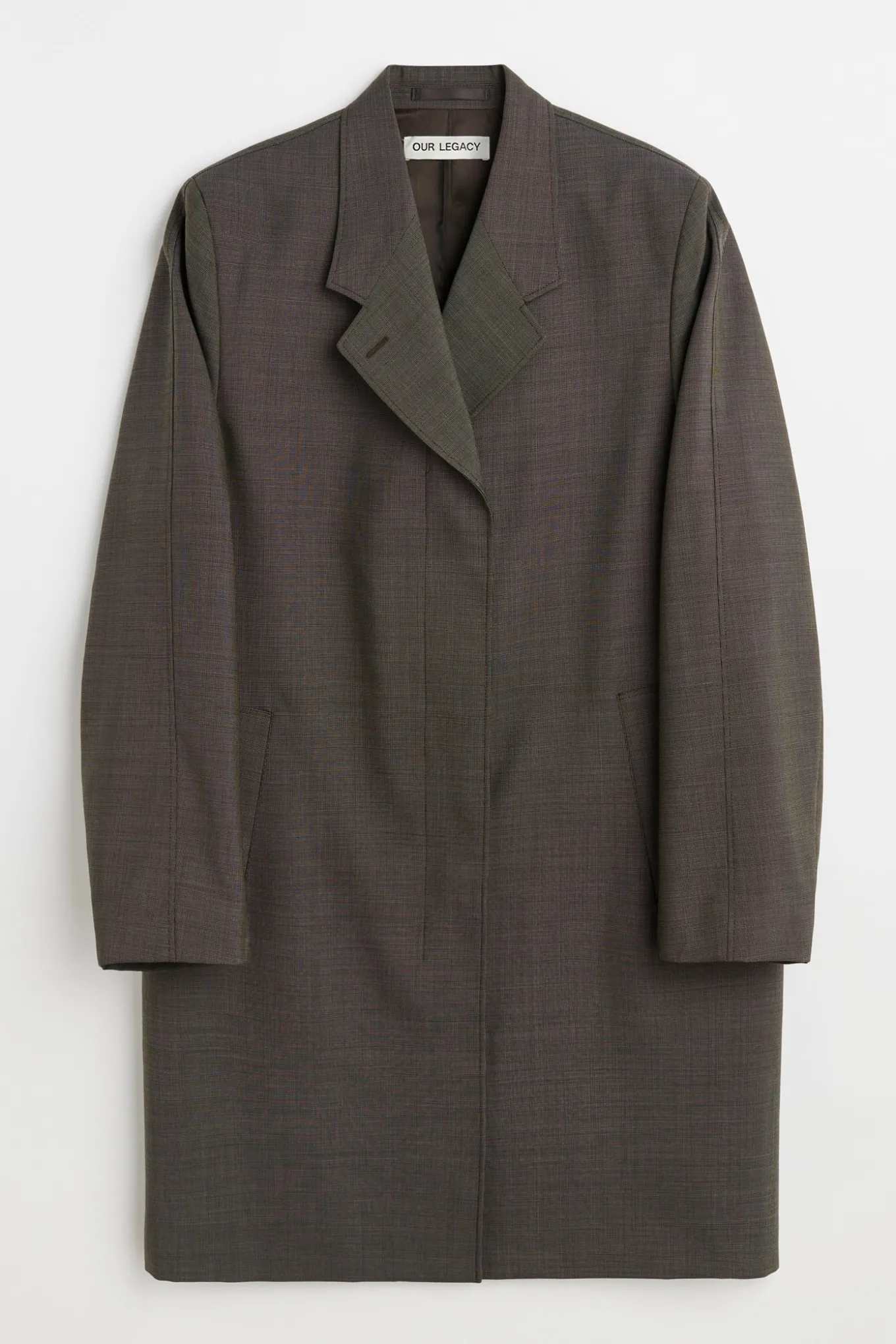 Grey Atom Check Wool