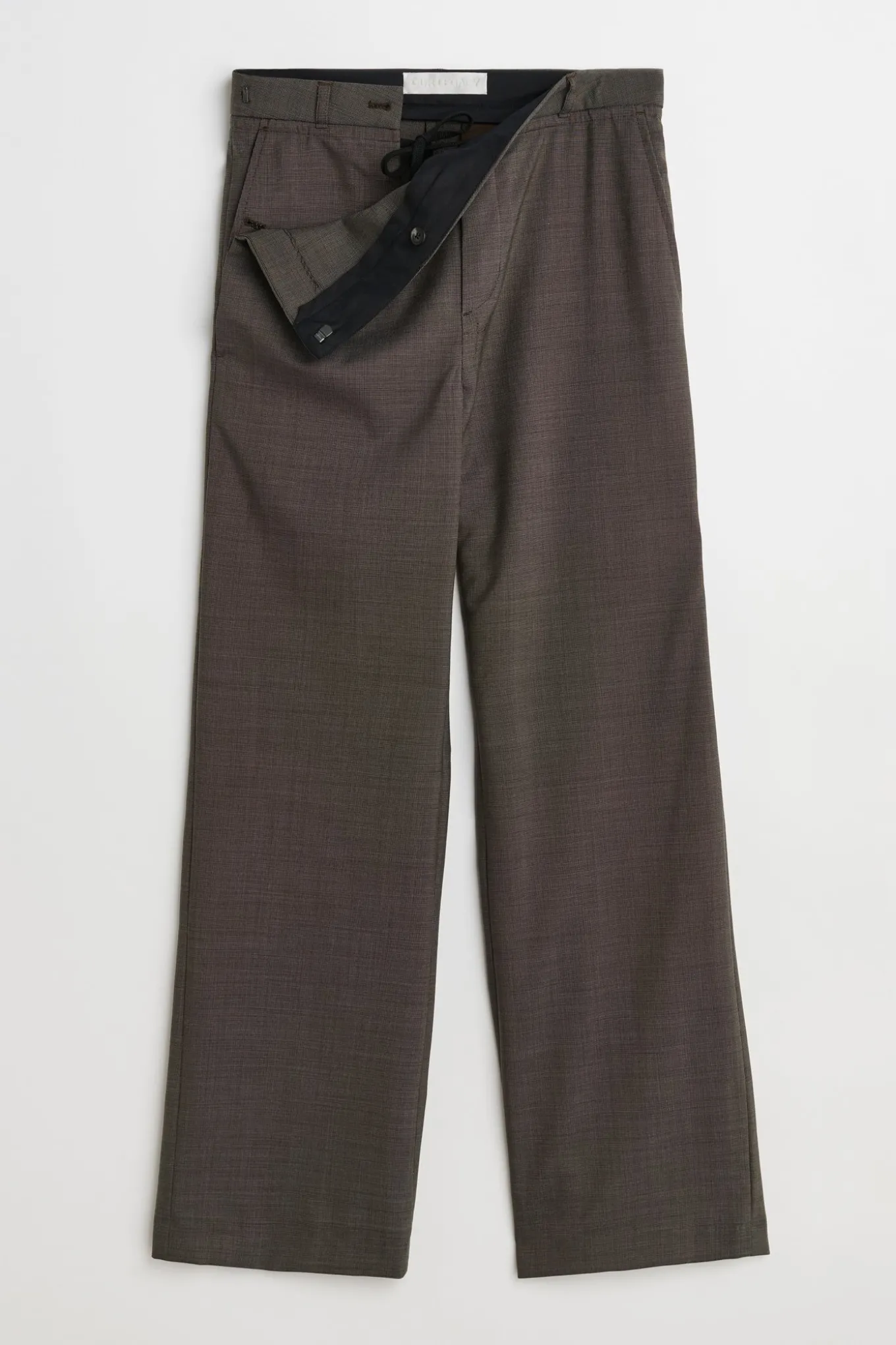 Grey Atom Check Wool