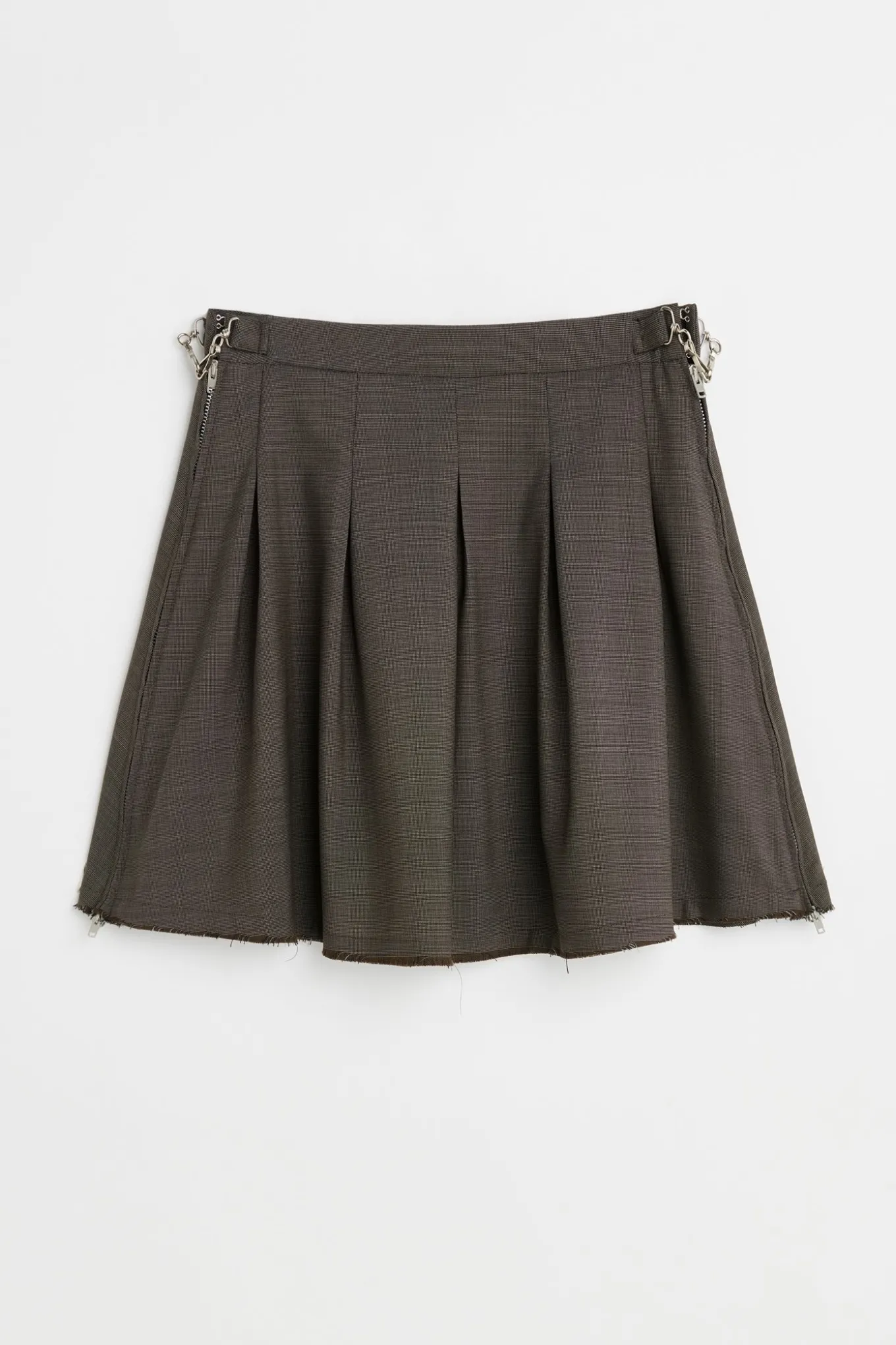 Grey Atom Check Wool
