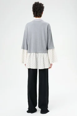 Grey Melange Check