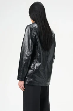 Heavy Grain Black Leather