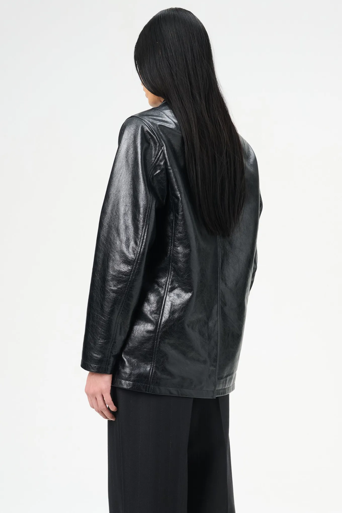 Heavy Grain Black Leather