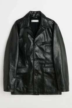 Heavy Grain Black Leather