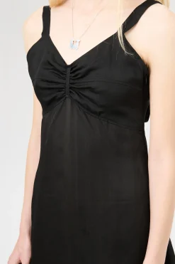 Noir Stripe Sheer Viscose Silk