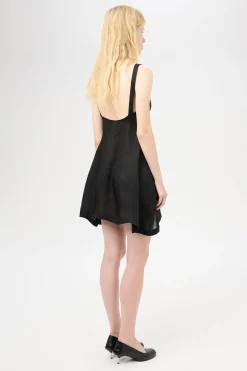 Noir Stripe Sheer Viscose Silk