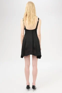 Noir Stripe Sheer Viscose Silk
