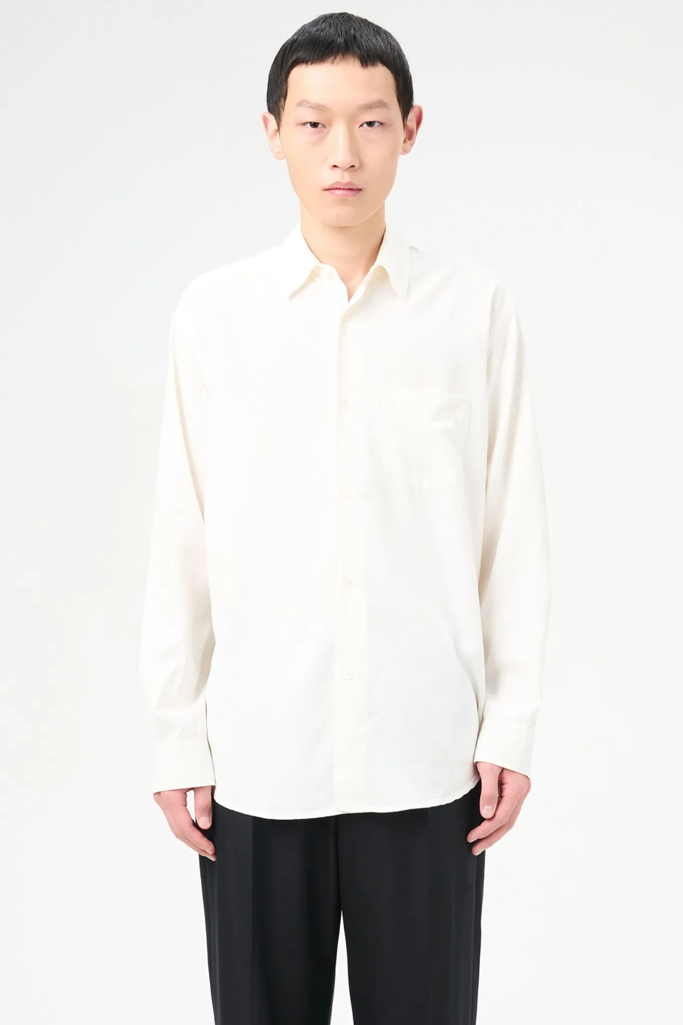 Off White Fine Silk