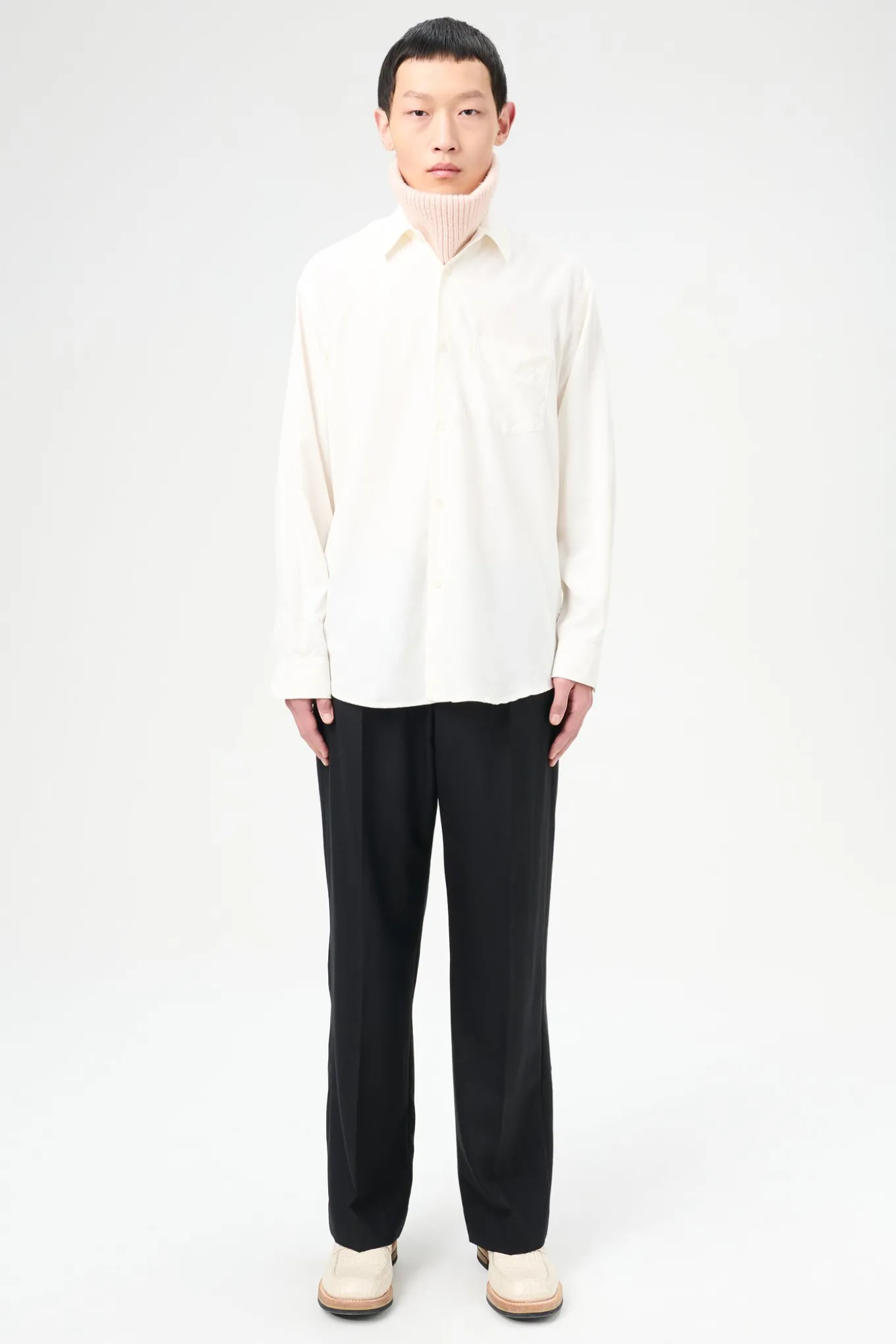Off White Fine Silk