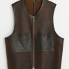 Rustic Grain Brown Shearling