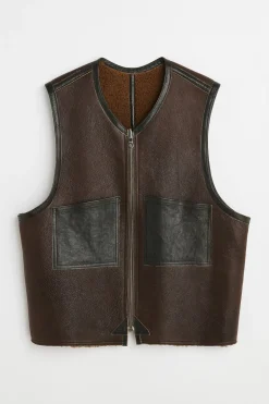 Rustic Grain Brown Shearling