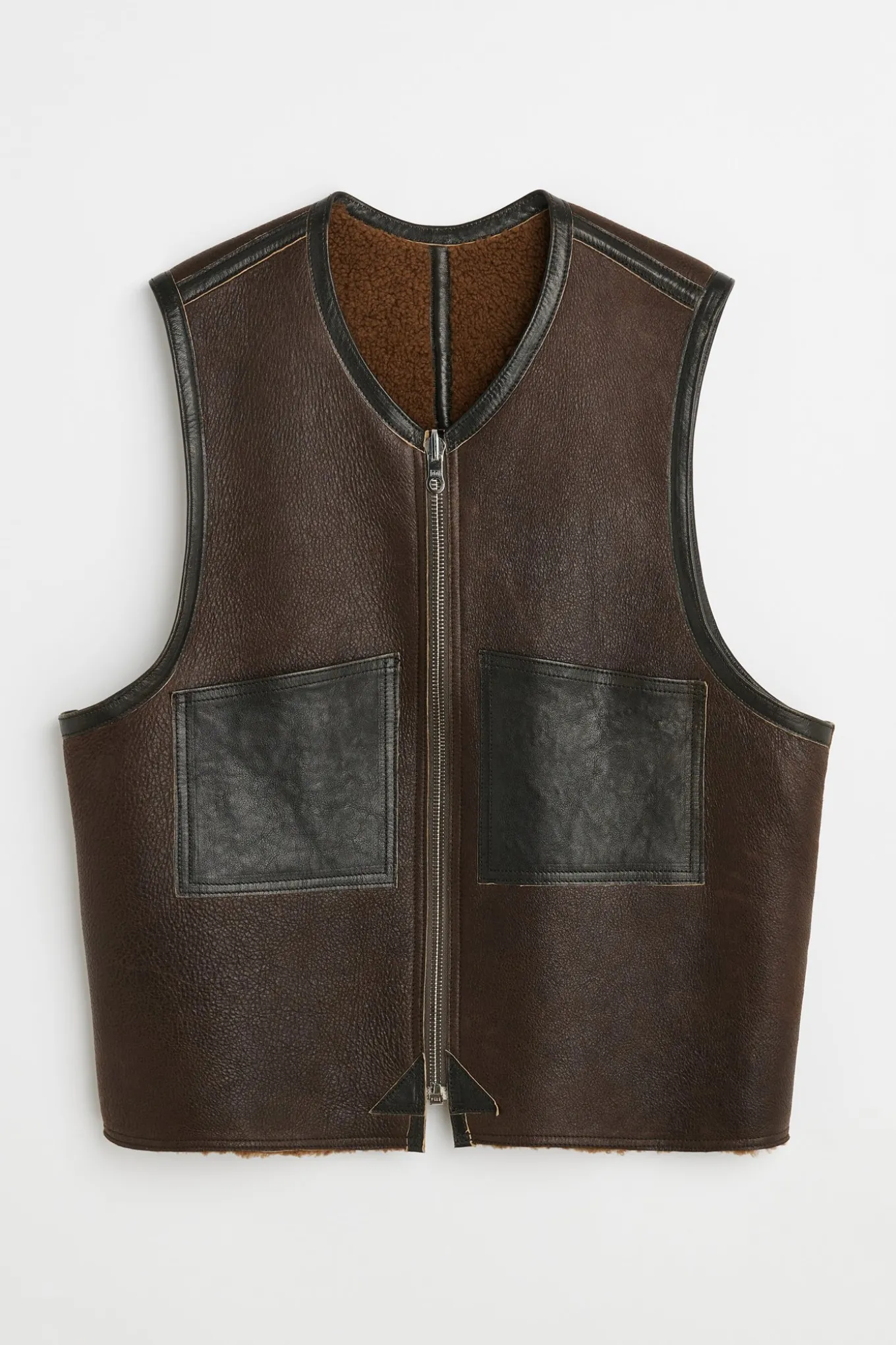 Rustic Grain Brown Shearling