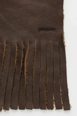 Rustic Grain Brown Shearling