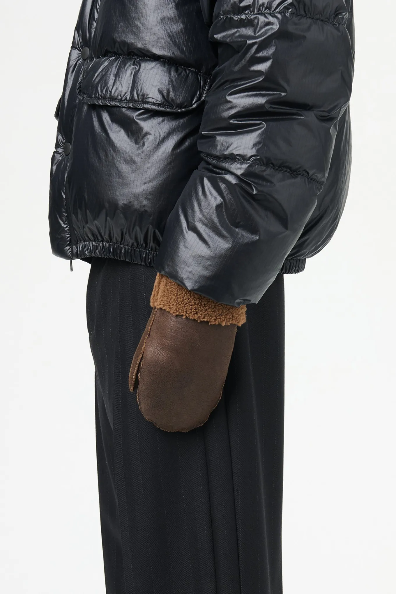 Rustic Grain Brown Shearling