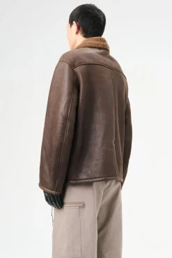Rustic Grain Brown Shearling