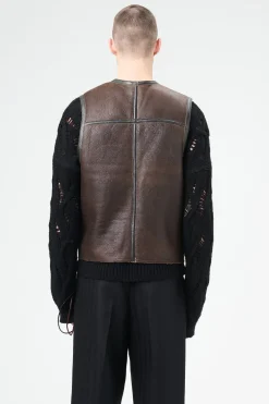 Rustic Grain Brown Shearling