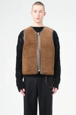 Rustic Grain Brown Shearling