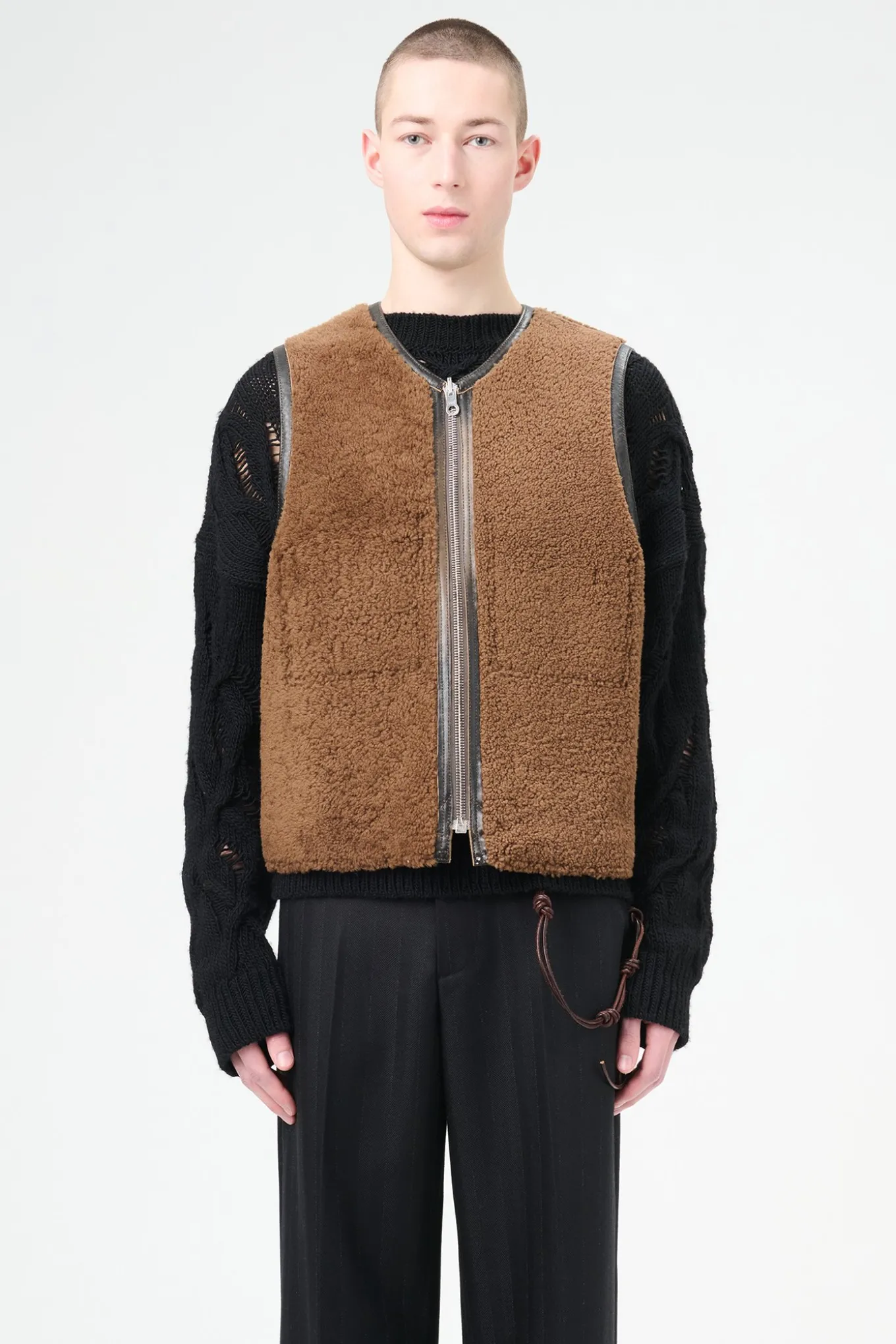 Rustic Grain Brown Shearling
