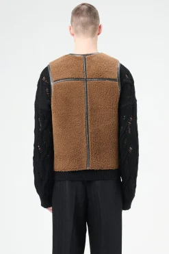 Rustic Grain Brown Shearling