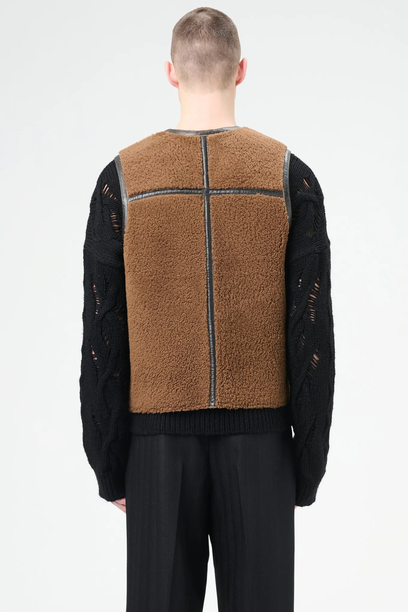 Rustic Grain Brown Shearling