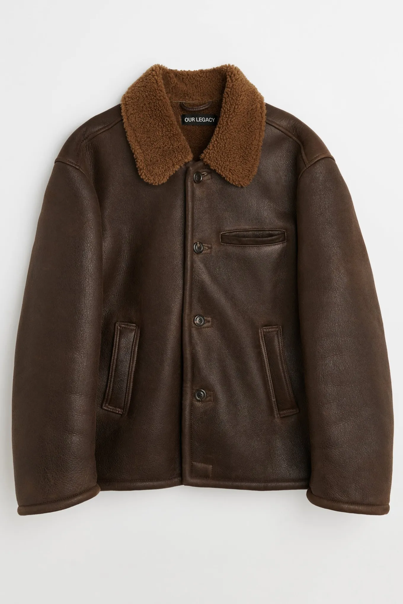 Rustic Grain Brown Shearling