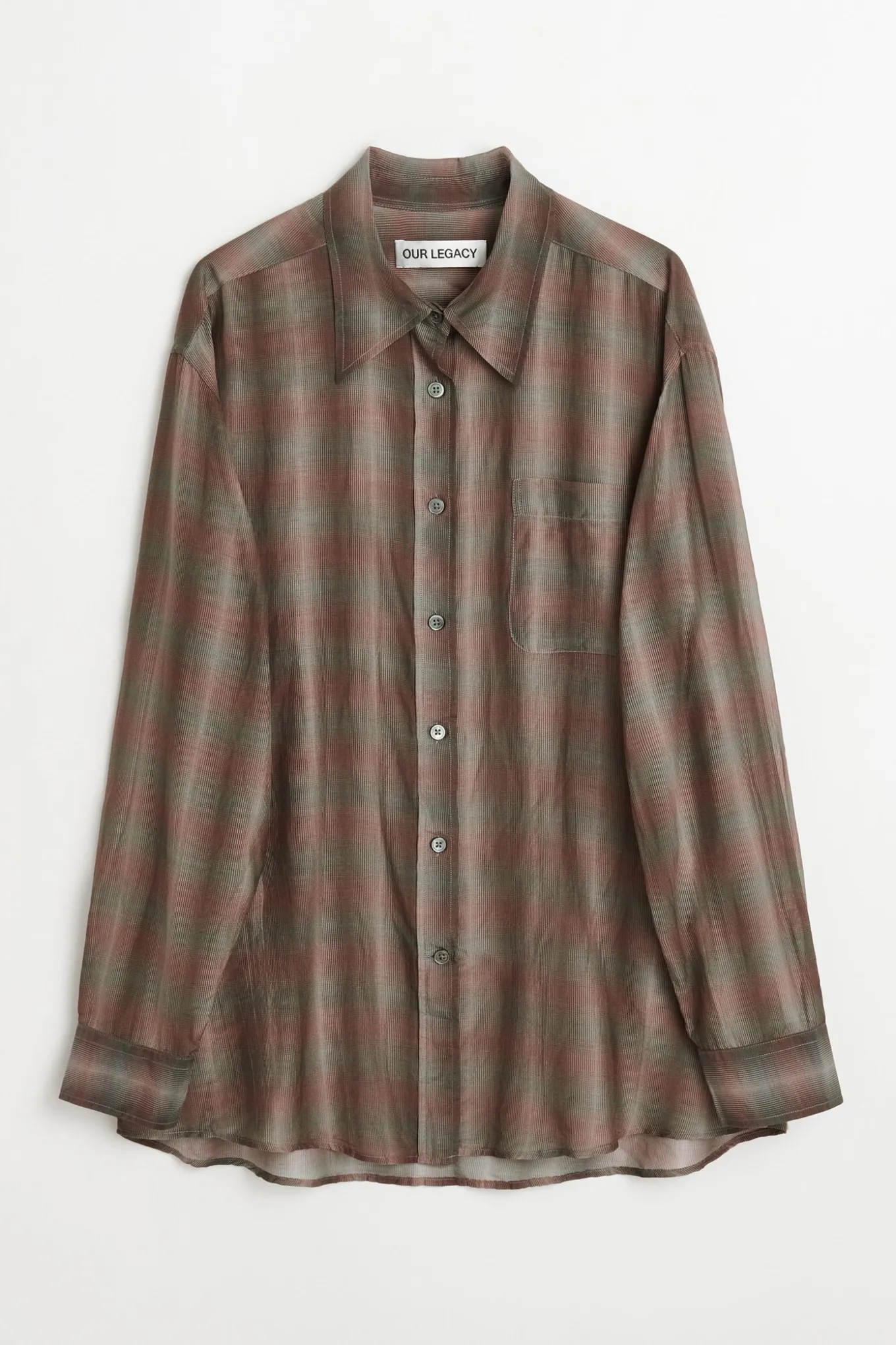 Screen Check Sheer Cotton Silk