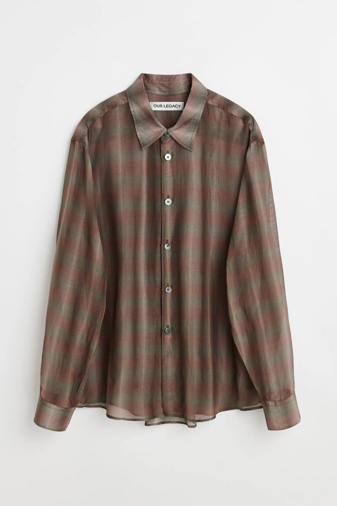 Screen Check Sheer Cotton Silk