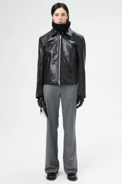 Top Dyed Black Leather
