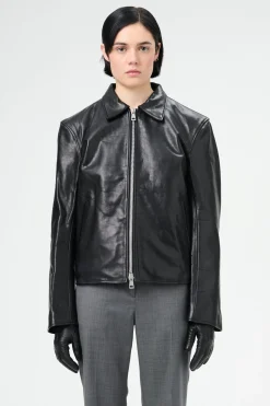 Top Dyed Black Leather