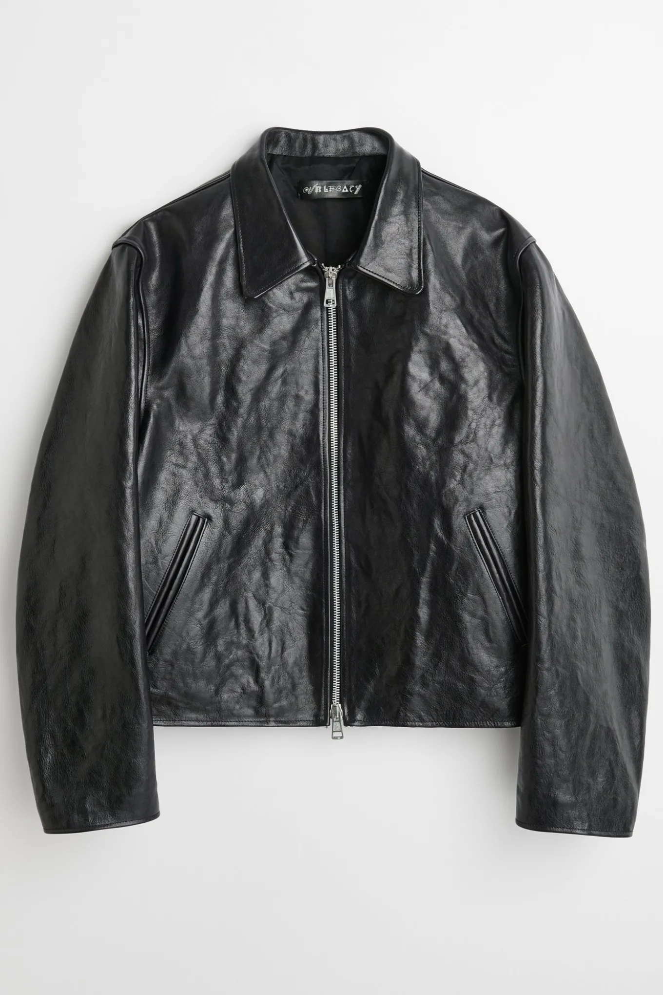 Top Dyed Black Leather