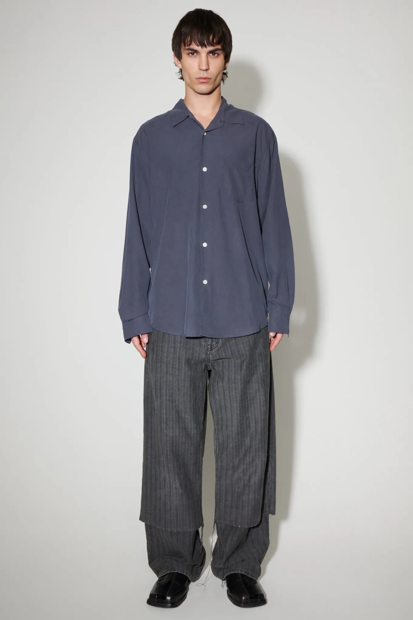 Vintage Blue Fine Silk