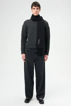 Washed Black Denim