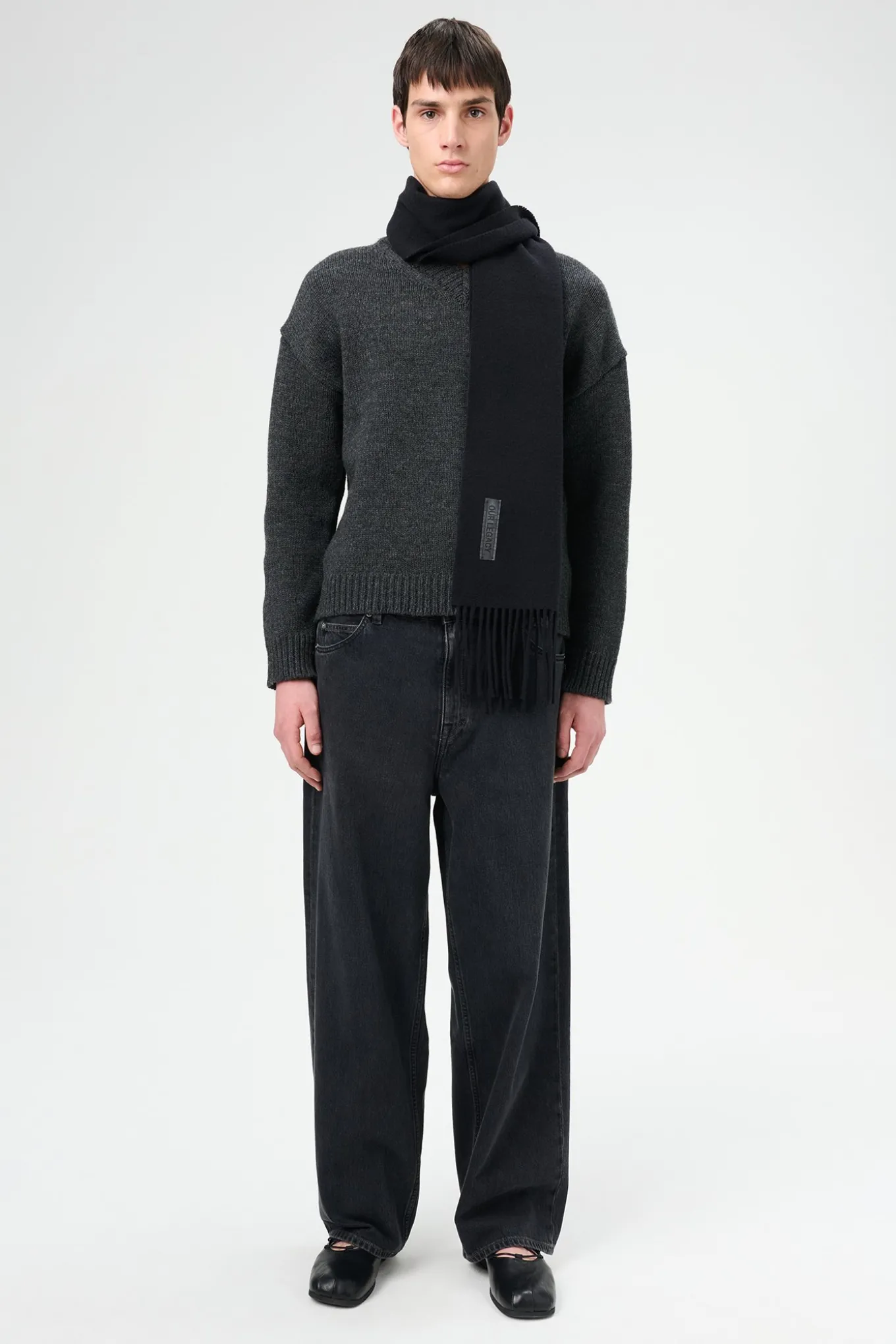 Washed Black Denim