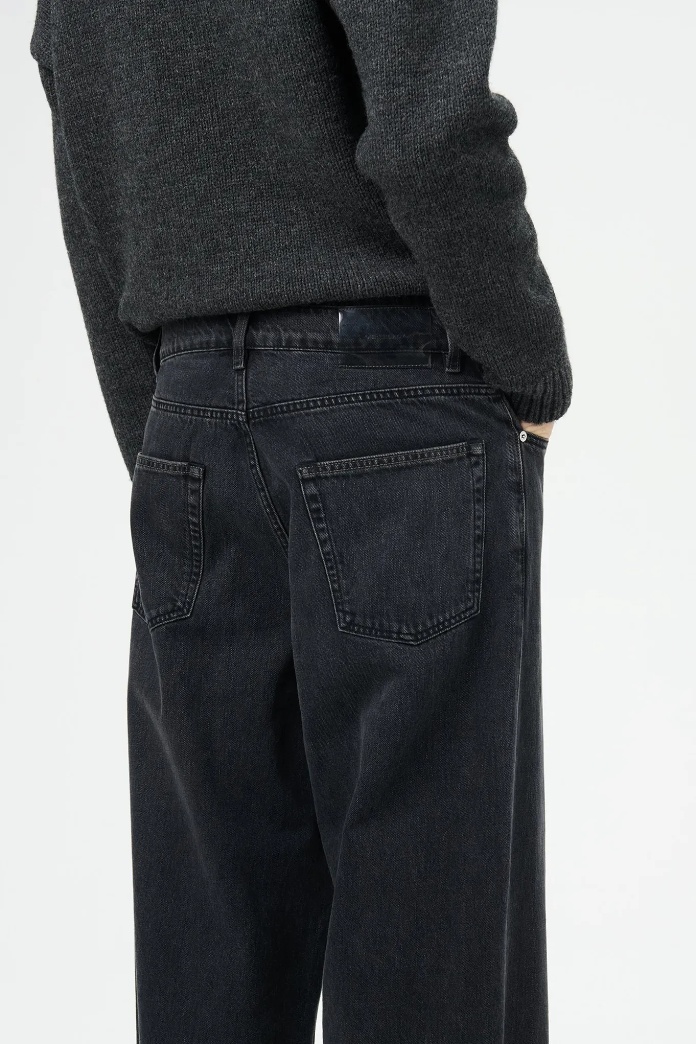 Washed Black Denim