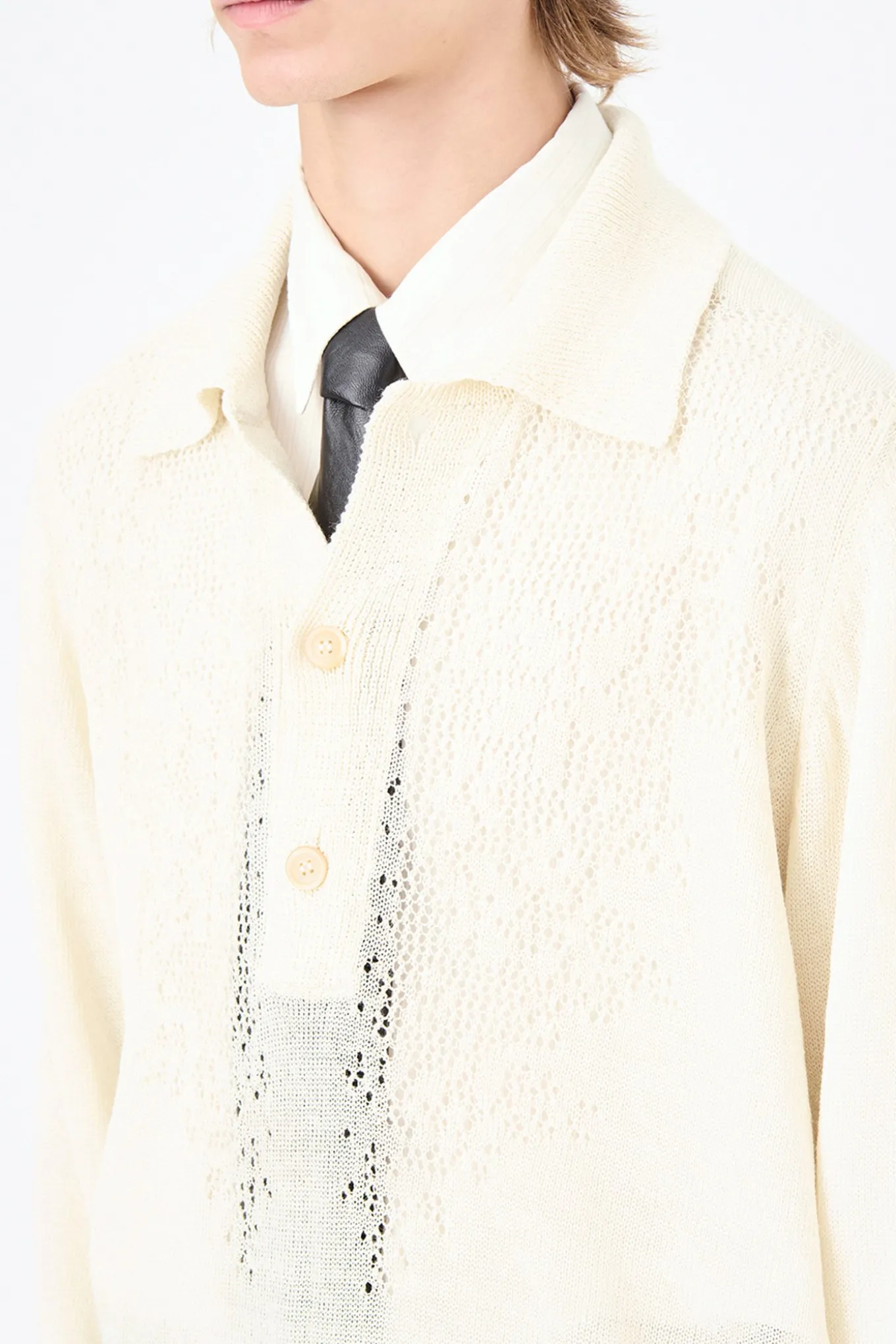 White Floral Pointille