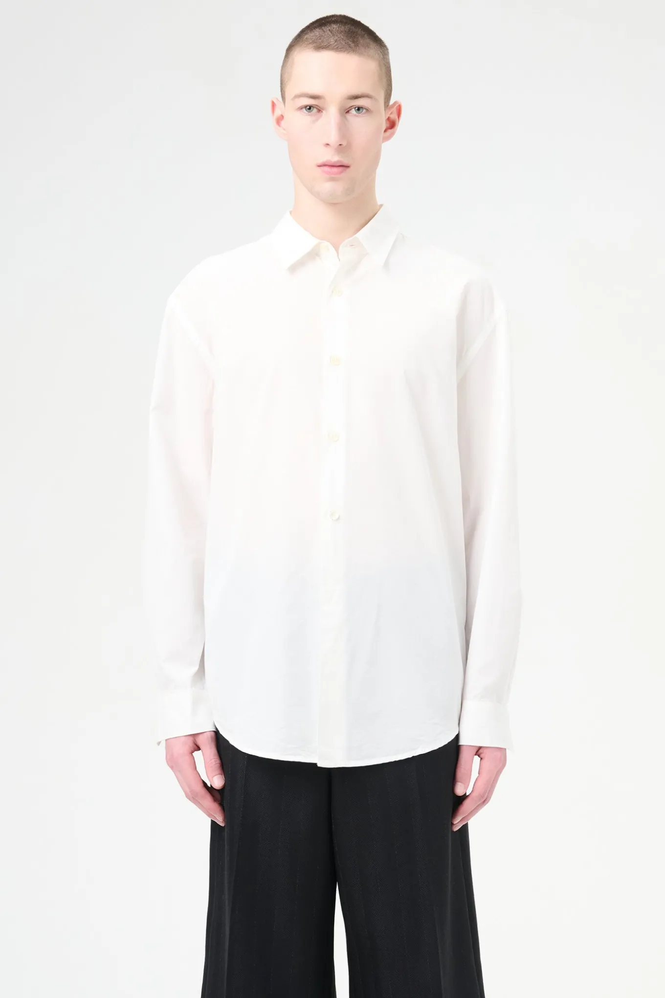 White Peached Cupro Poplin