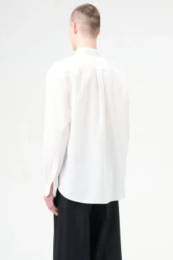 White Peached Cupro Poplin