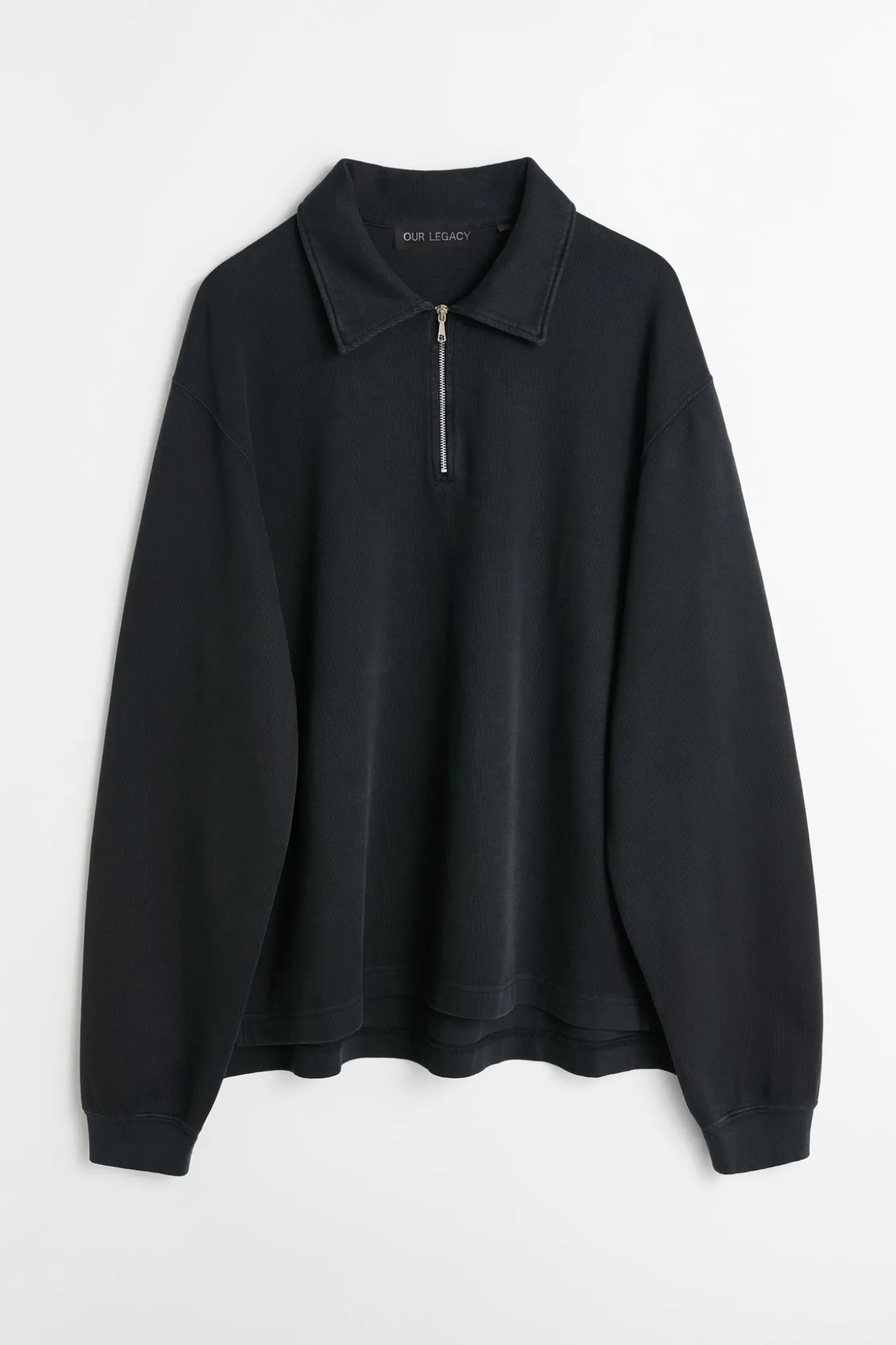 Worn Black Athletic Rib