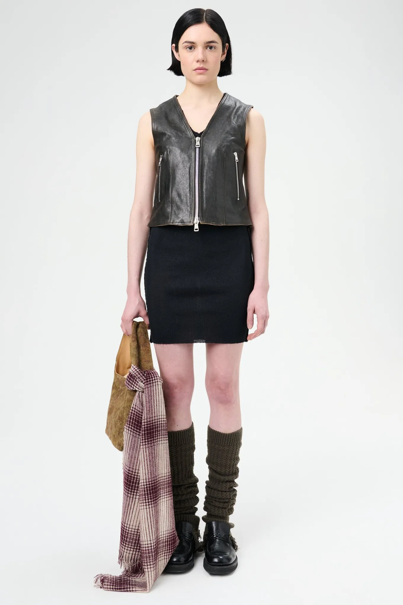 Worn Brown Lambskin