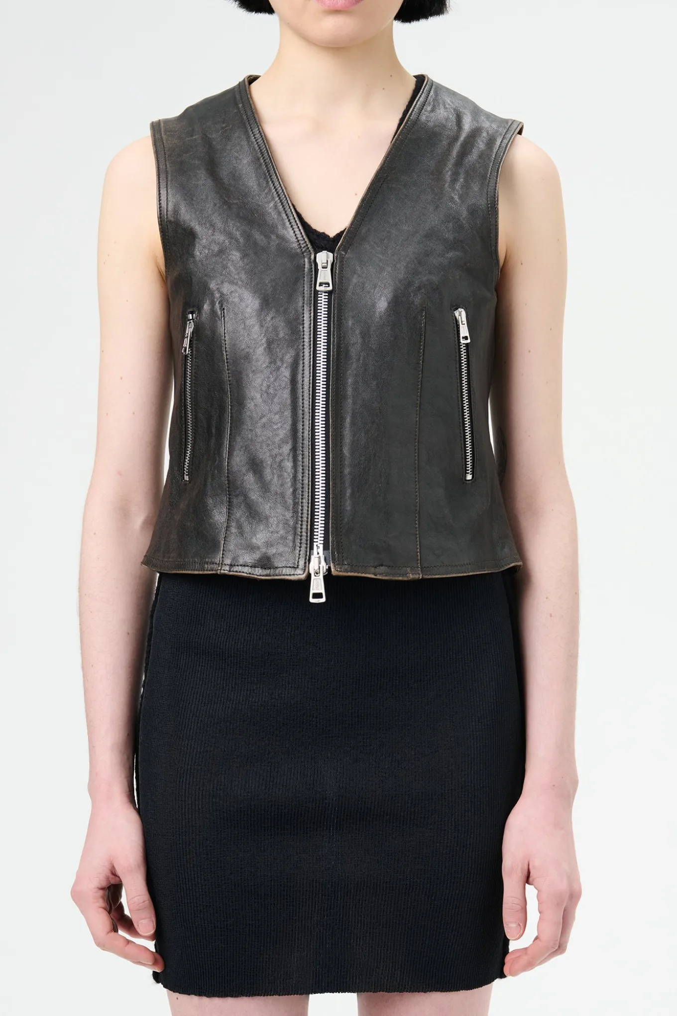 Worn Brown Lambskin