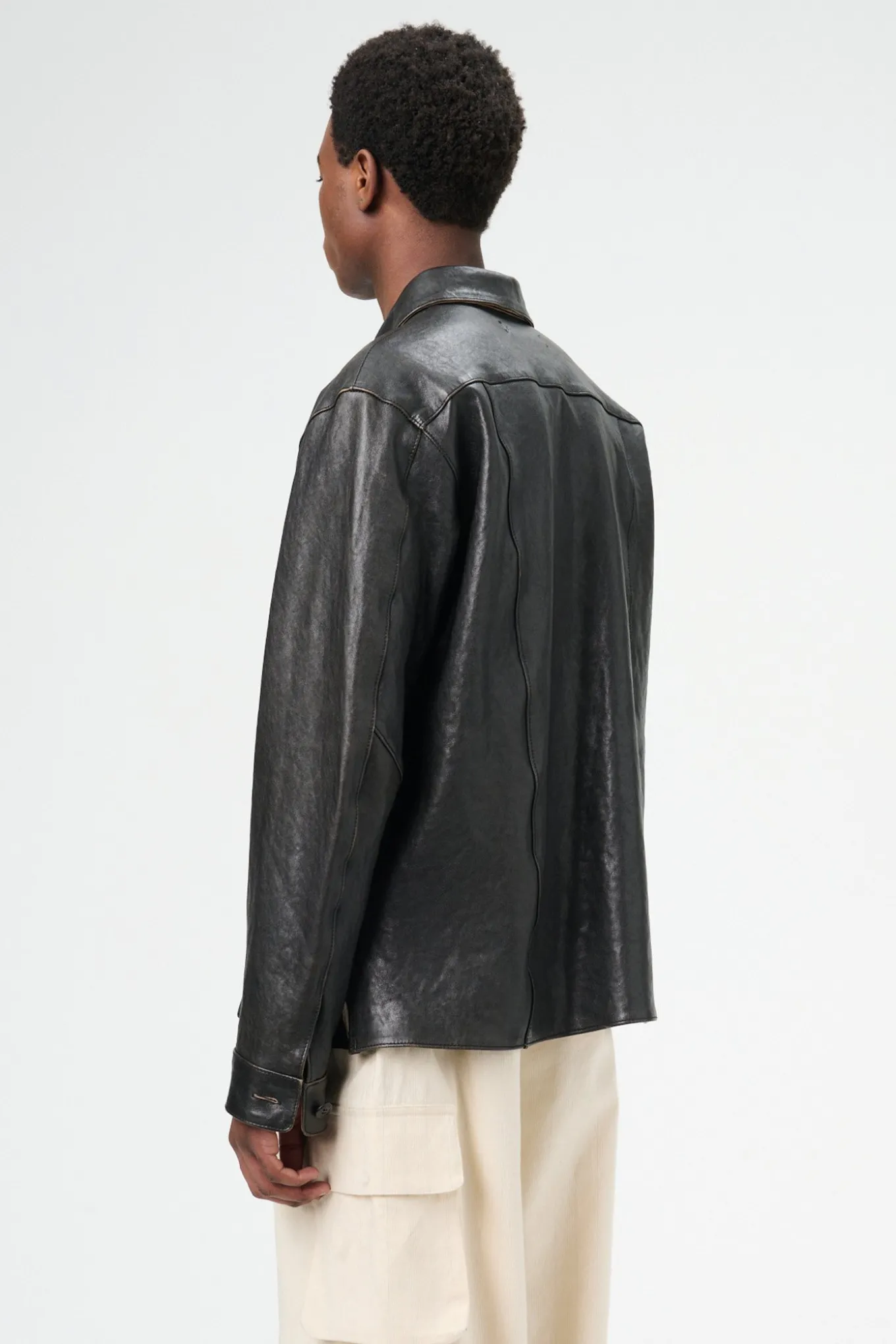 Worn Brown Lambskin