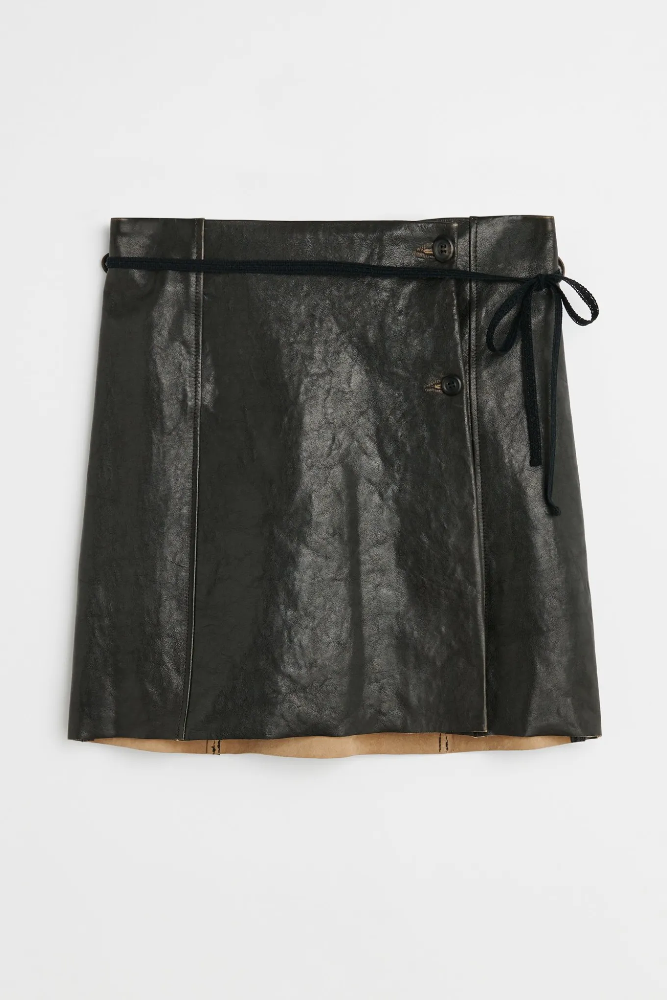 Worn Brown Lambskin