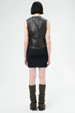 Worn Brown Lambskin