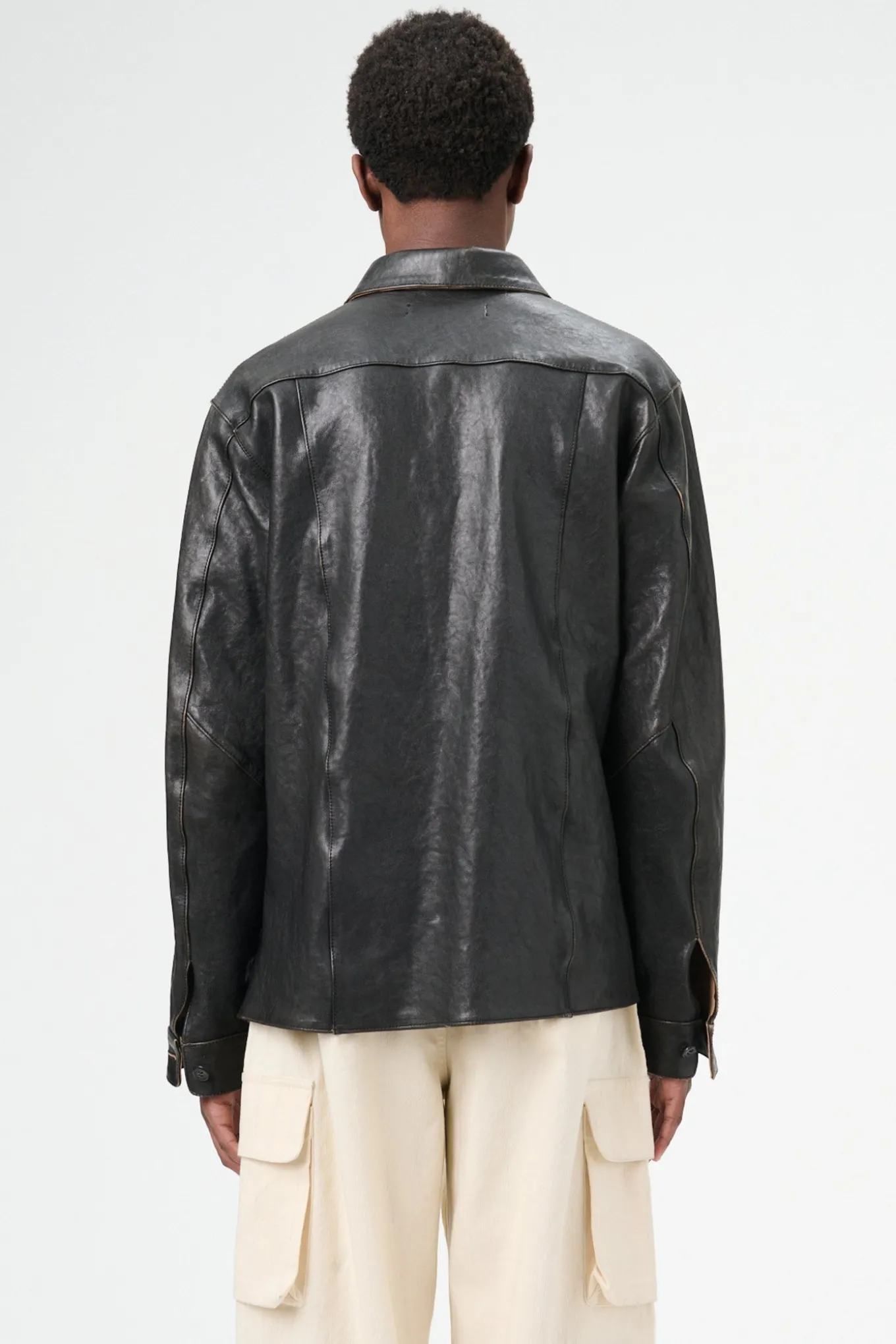 Worn Brown Lambskin
